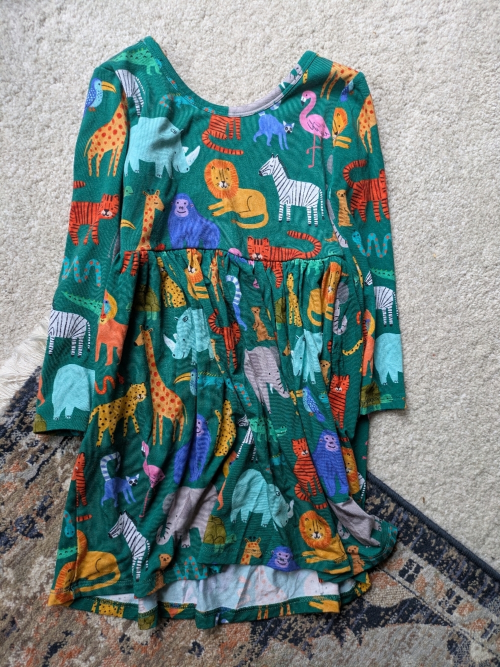 Little Sleepies Wild Zoo Skater Dress - Picture 3 of 3